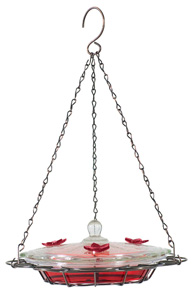 PP224 GLASS TOP HUMMINGBIRD FEEDER