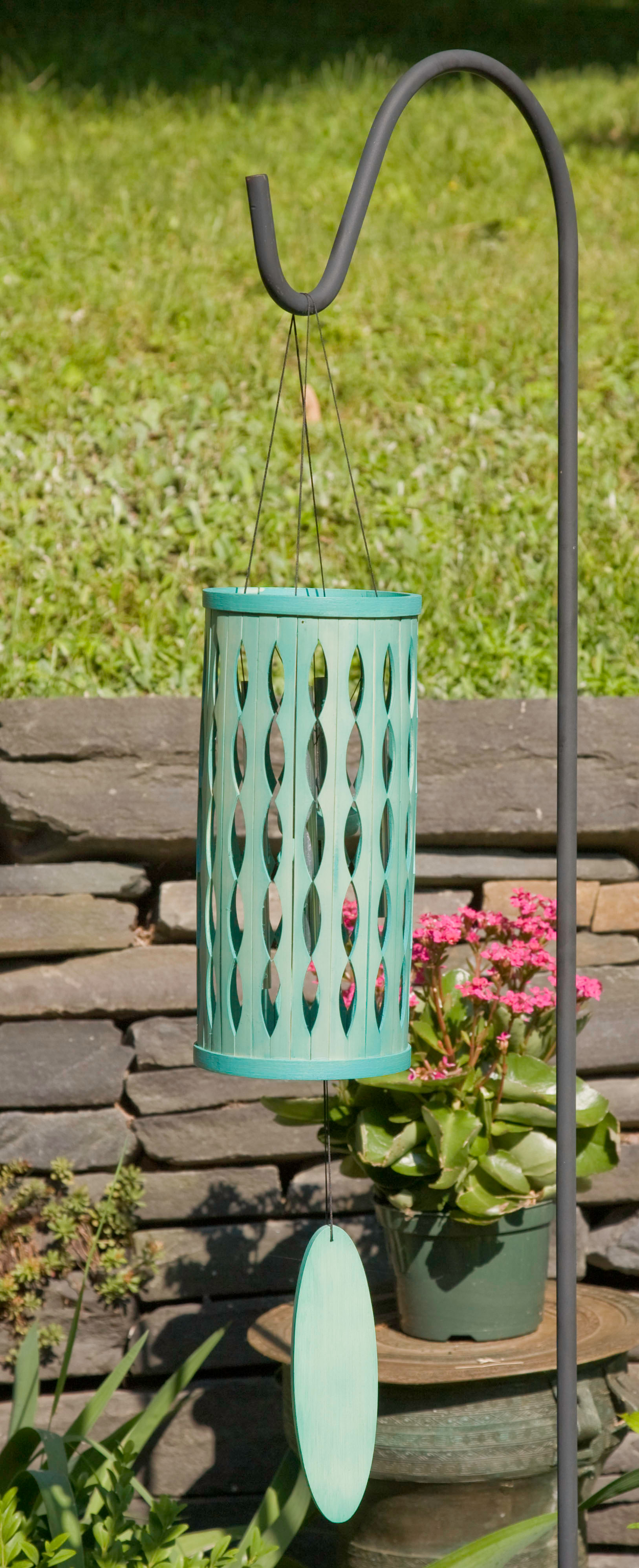 For Wind Chimes Beautiful Of Bamboo Metal And Capiz Woodstock Aloha Aqua Chime