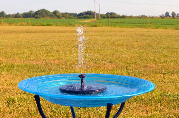 Floating Solar Birdbath Bubbler