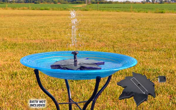 Backyard Essentials Floating Leaf Solar Bubbler