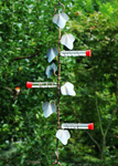 Plant Hanger with Tube Hummingbird Feeders