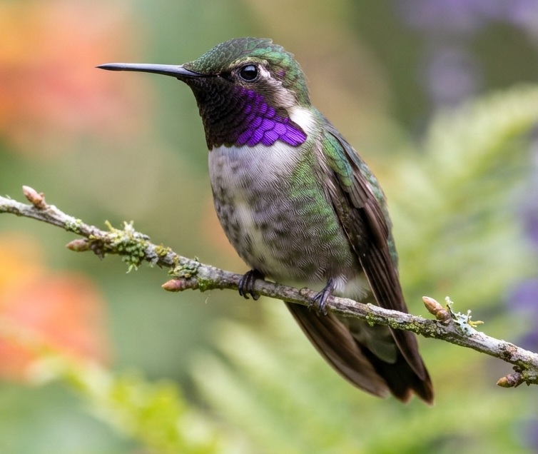 Male Black-chinned Hummingbird