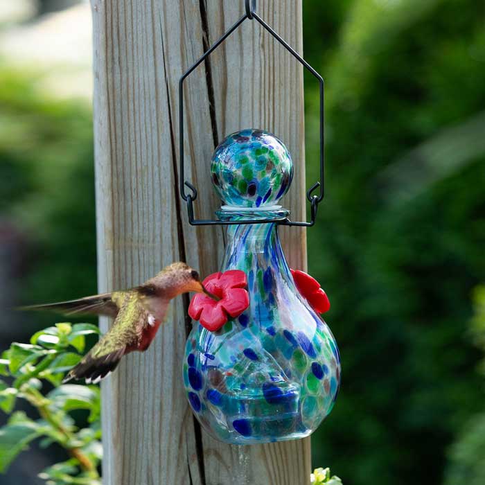 Saturn LunaLite Vase Hummingbird Feeder