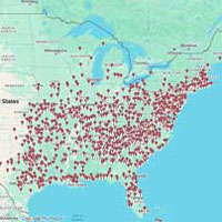 Hummingbird Migration Map