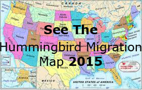 Hummingbird Migration Map 2015