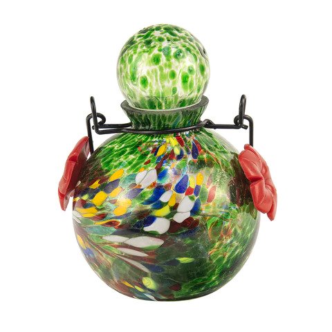 Green LunaLite Globe Hummingbird Feeder