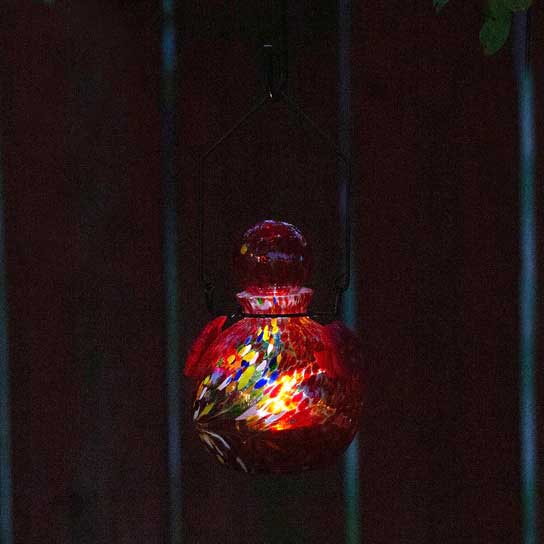 Red LunaLite Globe Hummingbird Feeder