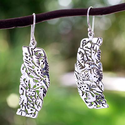 Hummingbird Mystique Sterling Silver Bird Earrings