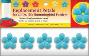 Dr.JB's Feeder Replacement Teal Port Flowers